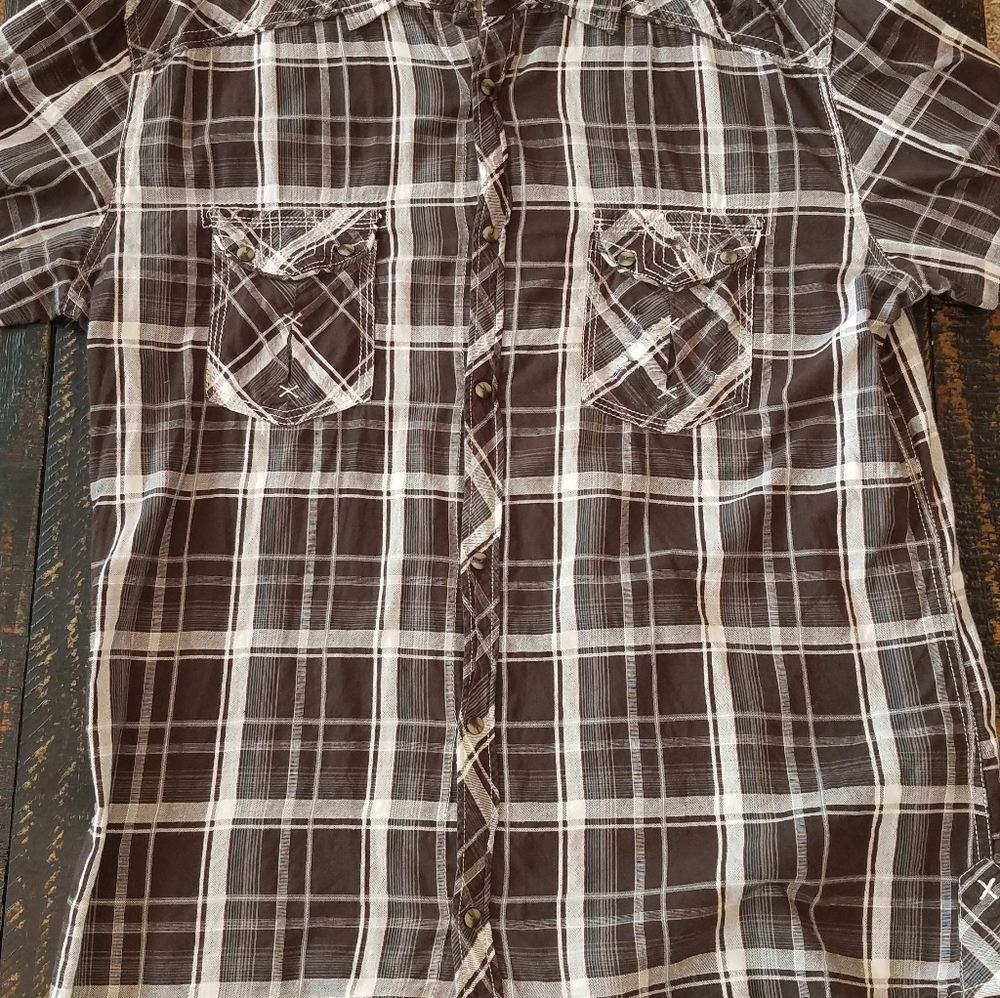 Bke Button Down Shirt Athletic Fit XL